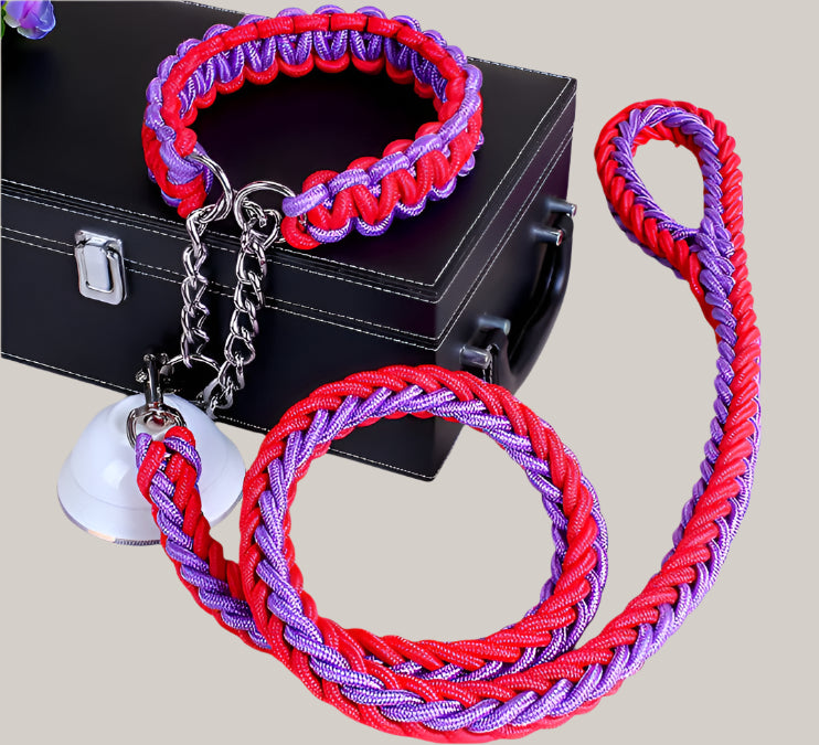 Dog collar Red Blue