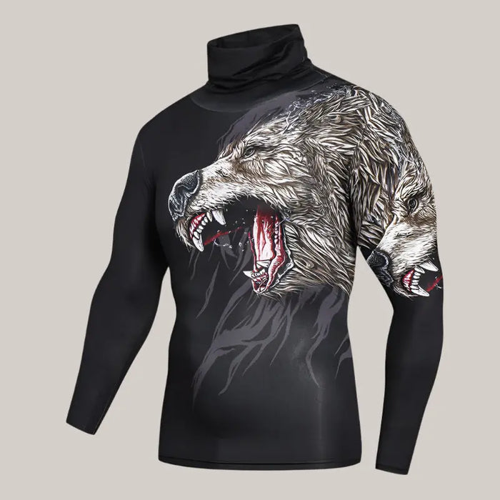 Fitness Compression Shirts With Mask A