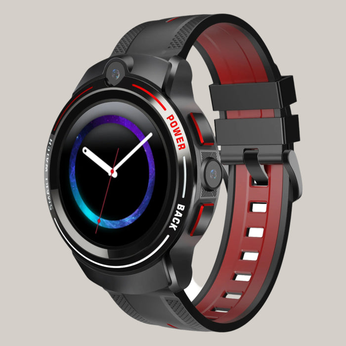 High-end Adult Dual Camera 4G Smart Watch Phone Black