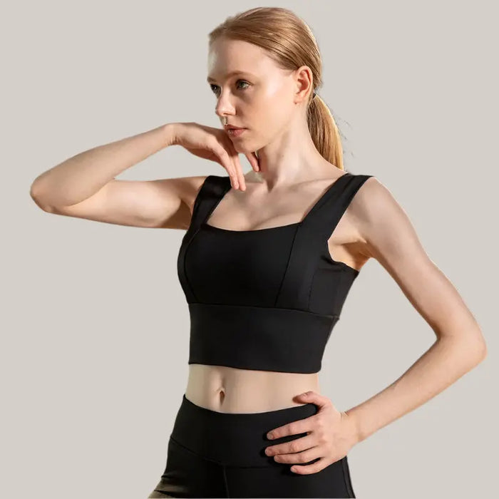 Running High Waist Tight Trousers Black A