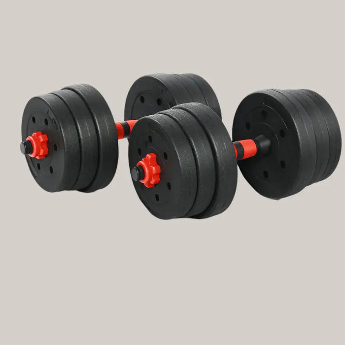 Cement Dumbbell Detachable Rubber-Coated Hand Bell Photo Color A