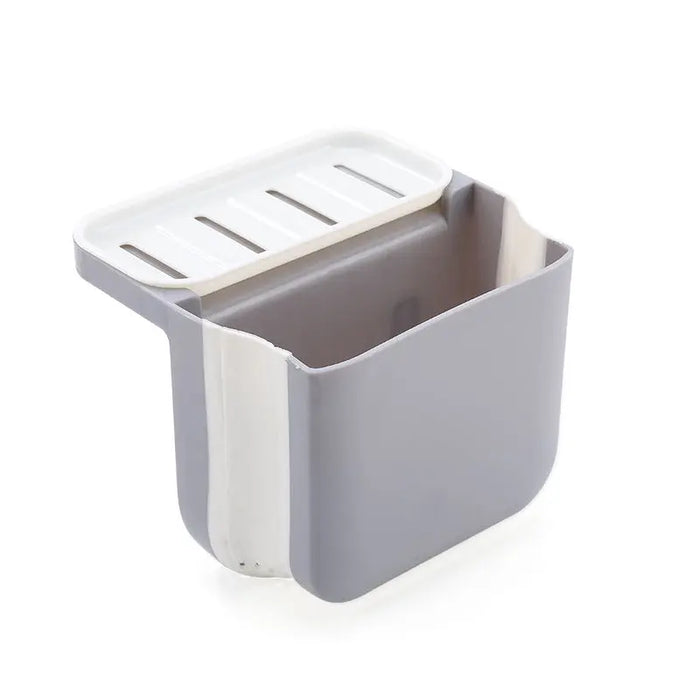 Foldable Drain Filter Shelf Kitchen Drain Basket Gray