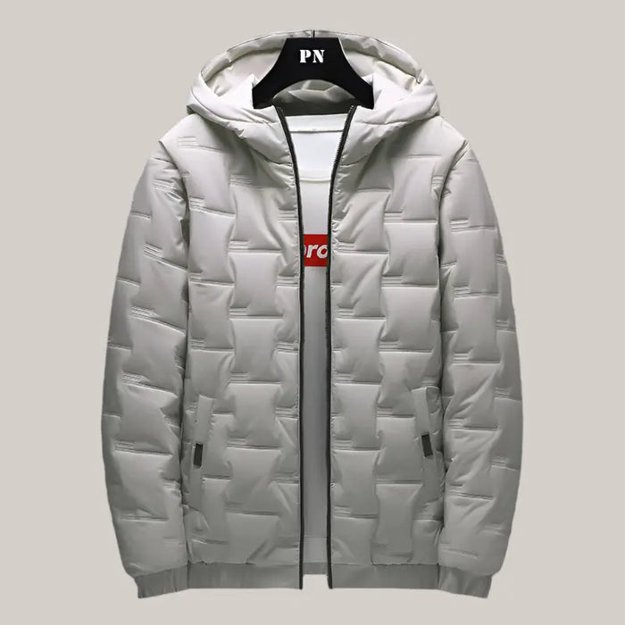 Warm Hooded Cotton Jacket Men Khaki
