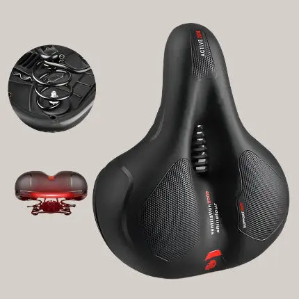 Bicycle Padded Cushion Riding Equipment Accessories Red