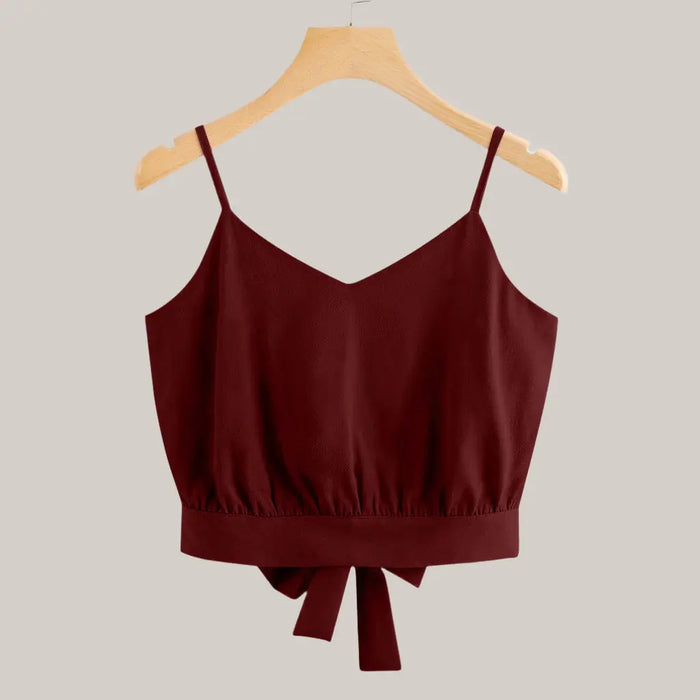 Summer Camisole Vest T Shirt Red