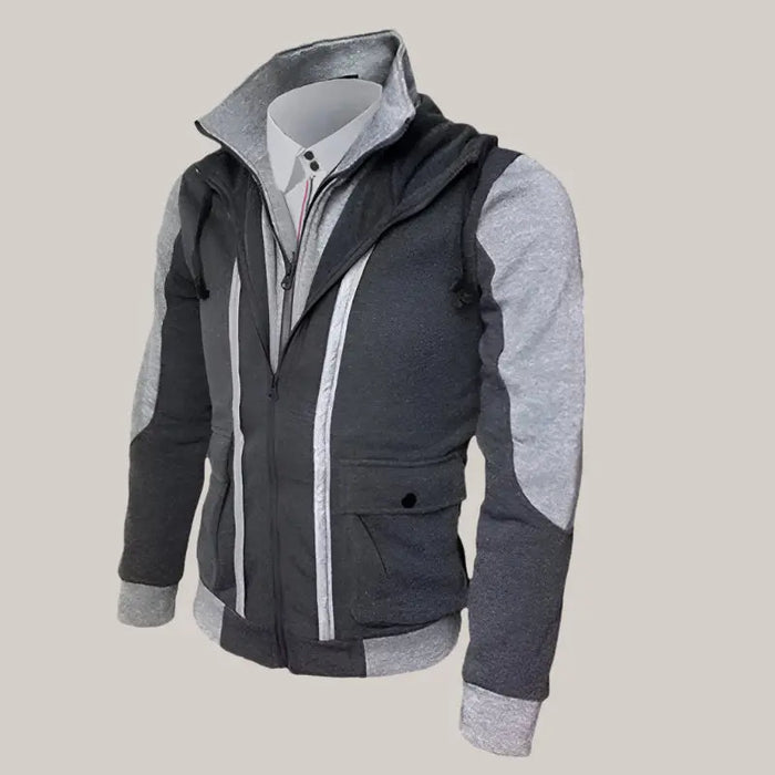 Casual Men Jackets Coats Dark Grey