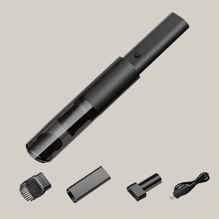 Car High Power Household Utensils Mini Dust Collector Wireless Black