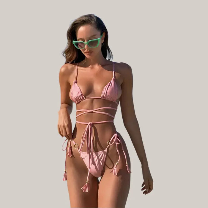 Women Swimwear Sexy Bikini Purple