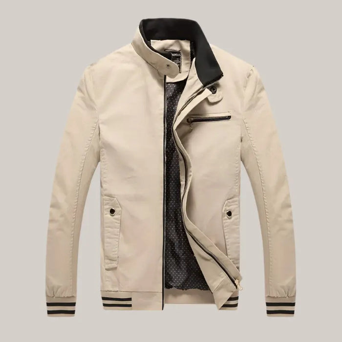 Spring Autumn Men Casual Jacket Beige