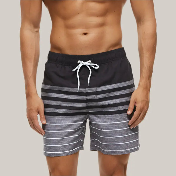 Beach shorts man Black stripe