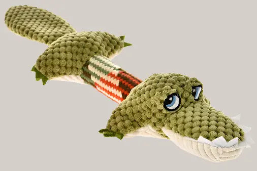 Voice toys plush chew dog toys Crocodile