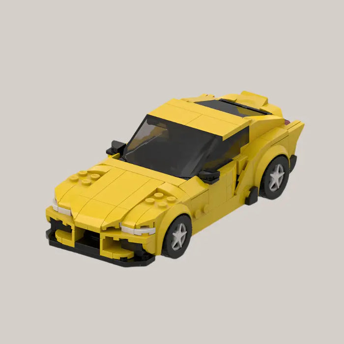 Building Blocks Are Compatible With Toy 8-grid Cars Yellow