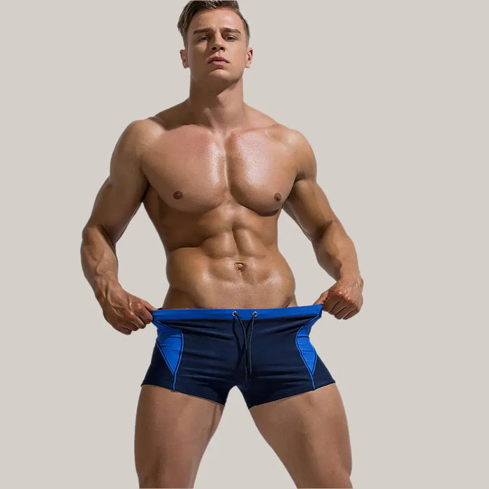 Color Block Swim Trunk blue