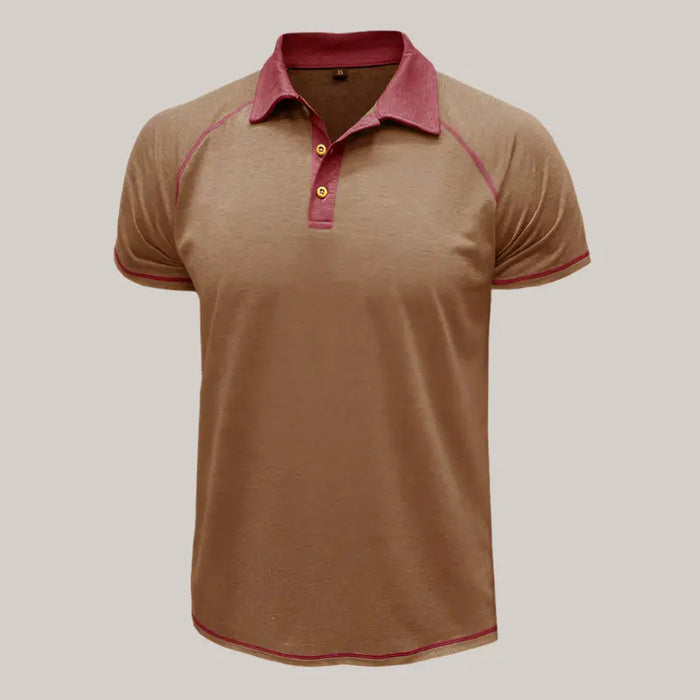 POLO Bottoming Shirt Men Clothing Khaki