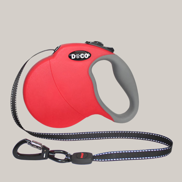 Automatic retractable dog leash Red