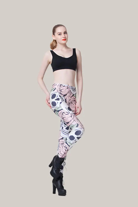 Skull leggings Picture color One size