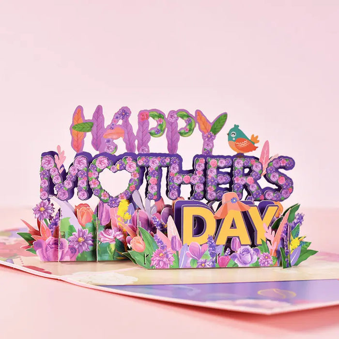 3D PopUp Flower Bouquet Cards Gifts Happy Mothers Day