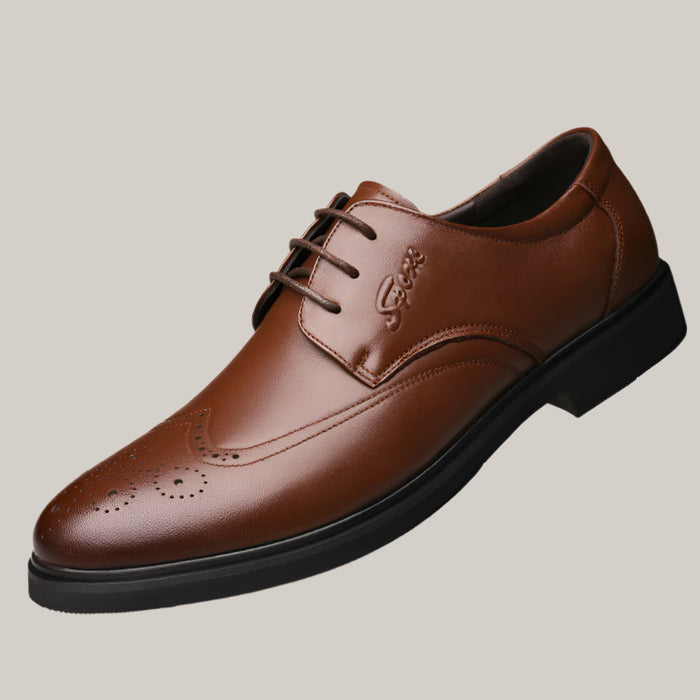 British business dress shoes Brown