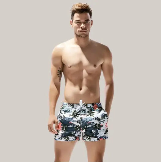 Tropics Beach Shorts White