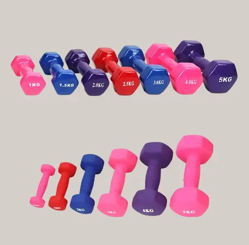 Fitness yoga dumbbell Matte purple 3kg