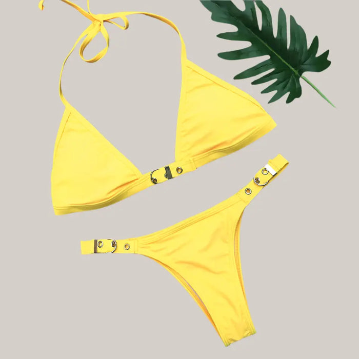 Adjust Swimming Suit for Women Yellow