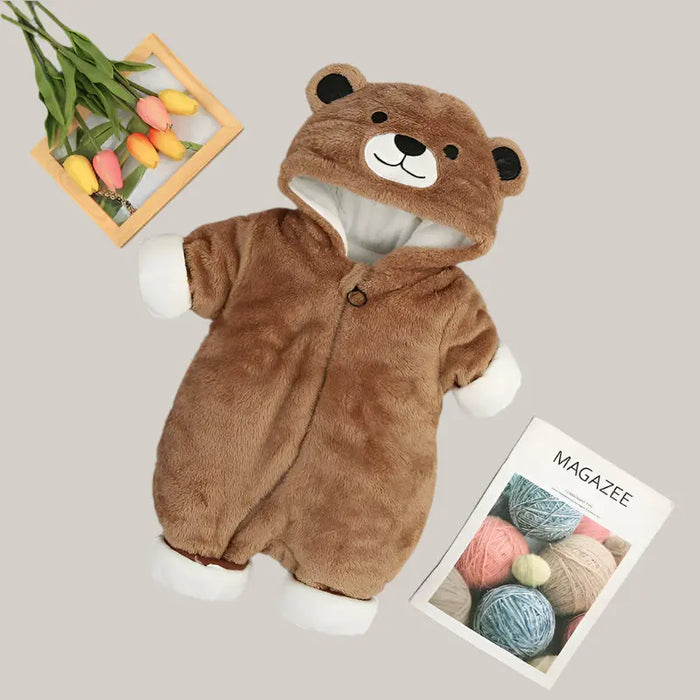 Clothes Plus Cotton Onesies Baby Clothes Brown