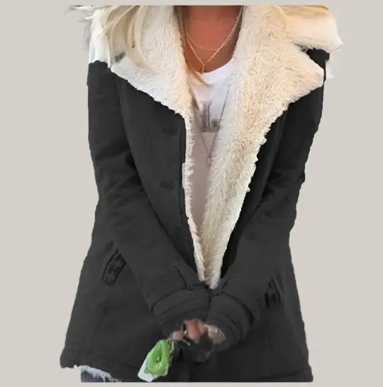 Women Winter Warm Coats New Style Black