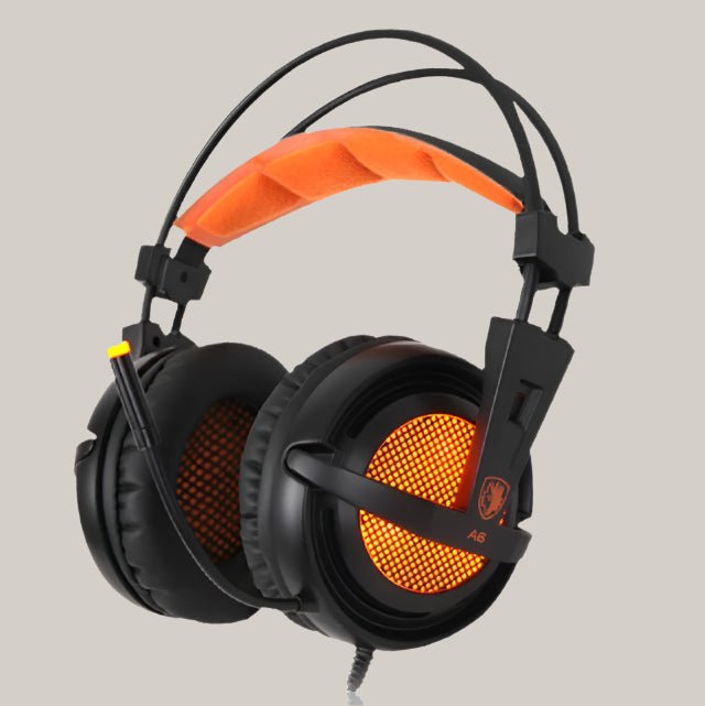 7.1 channel usb gaming headset Black