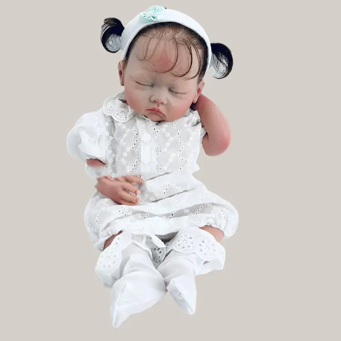 Solid Soft Silicone Reborn Dolls Ornaments White