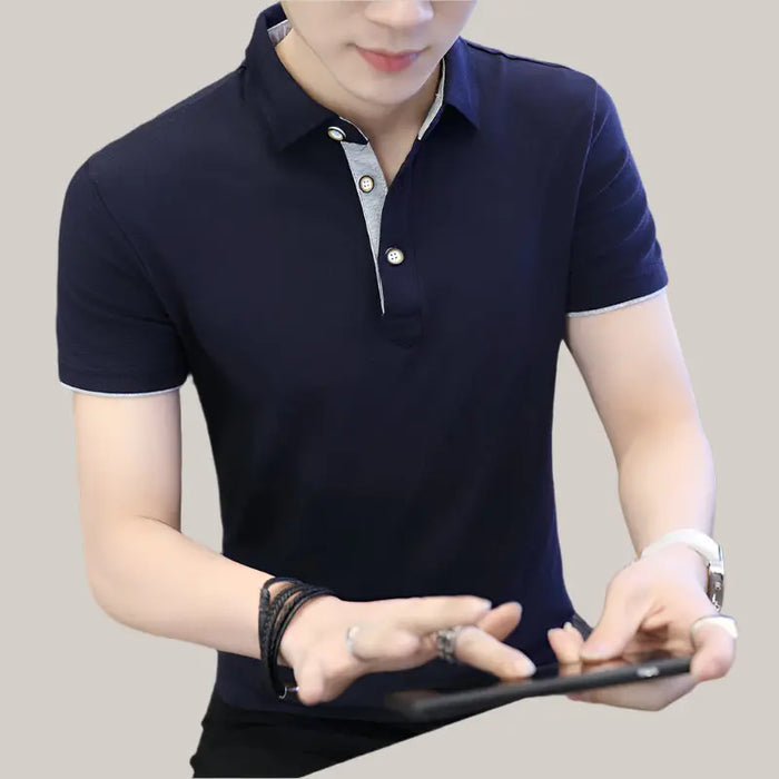 Polo Shirt For Men Navy and grey