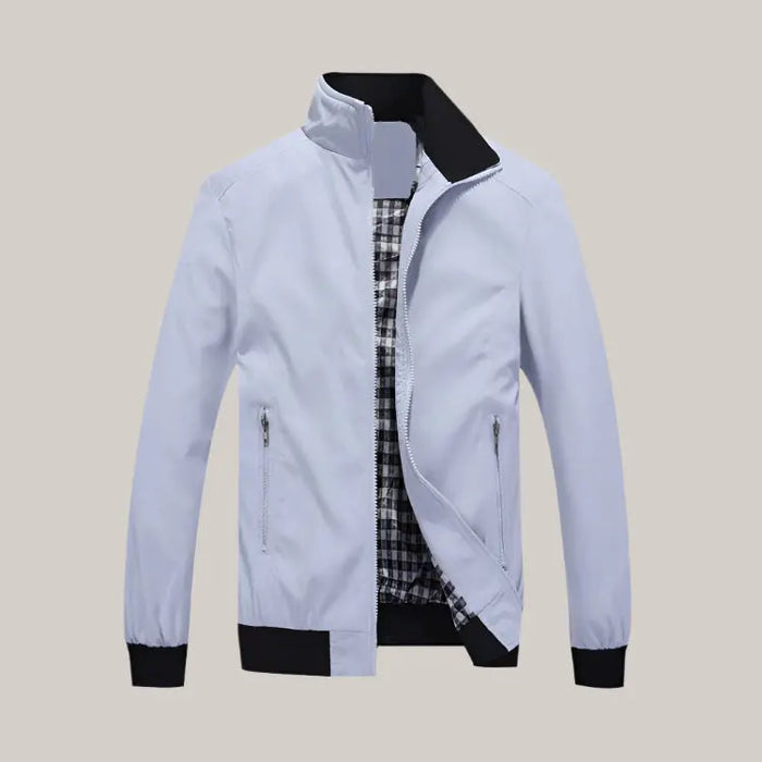 Bomber JacketPlus Size M- 5XL Light gray