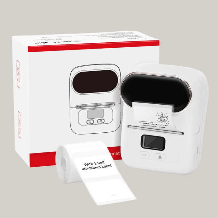 New Handheld Bar Code Printer M110 White USB