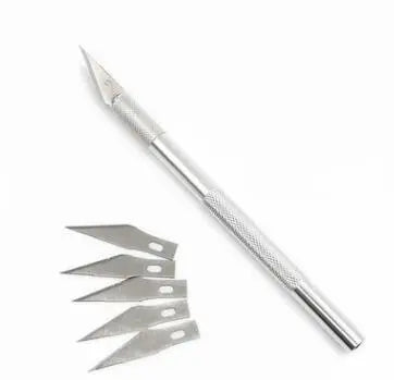 1 Set Metal Blade Pen-like Engraving Knife default