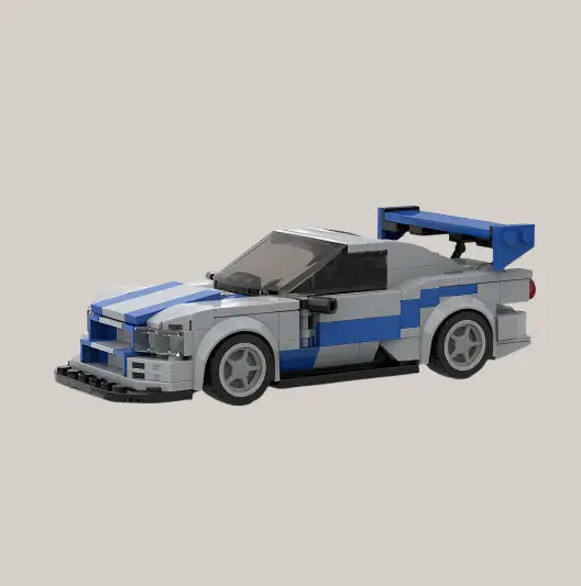 Creative MOC Technology Vehicles Tesla Toy Cars Rose