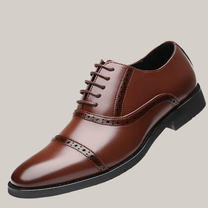 Business dress, England shoes, shoes brown