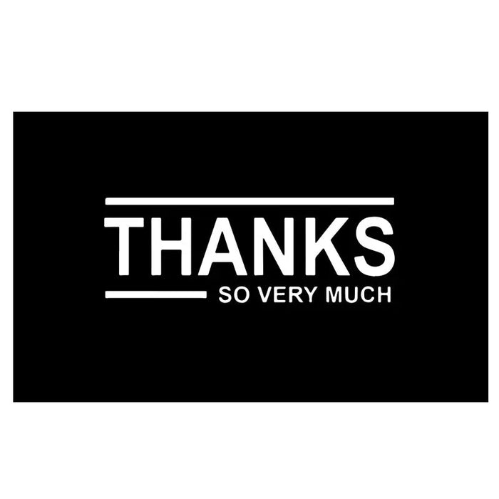 Gift Packaging 50 SheetsPack Simple Black Thank You Cards K 154 Style 50 Pieces