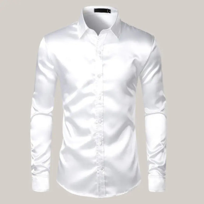 Satin Dress Shirts White