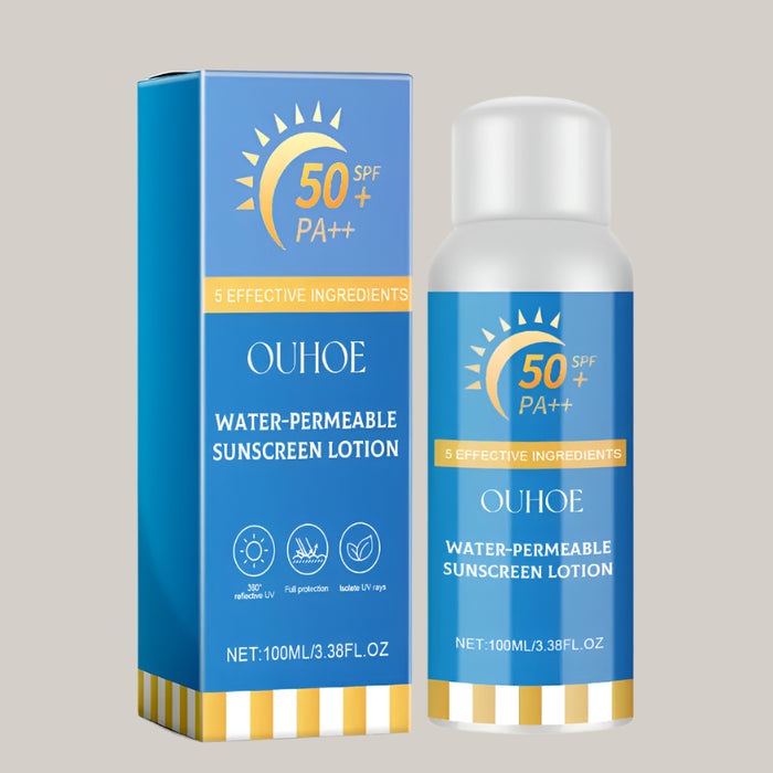 Water-Permeable Sunscreen Lotion Sunscreen spray