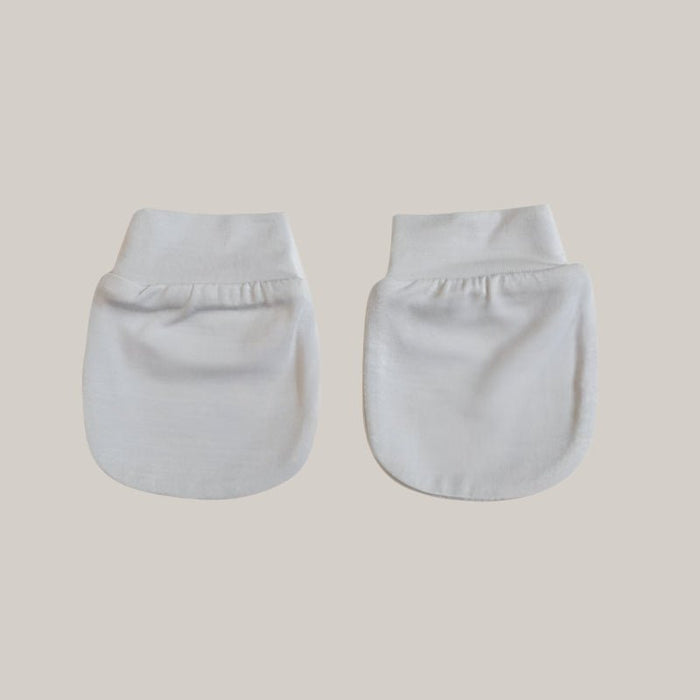 Bamboo Fiber Baby Clothes Baby Gloves Grey One size