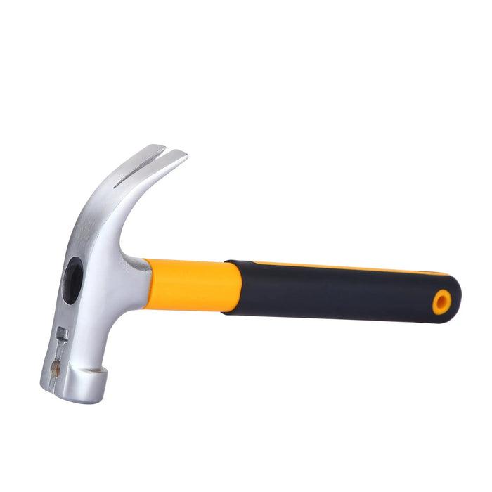 Multifunctional Claw Plastic-coated Woodworking Hammer Nail Hammer Yellow