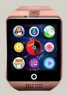 Bluetooth Camera Smart Watch Golden