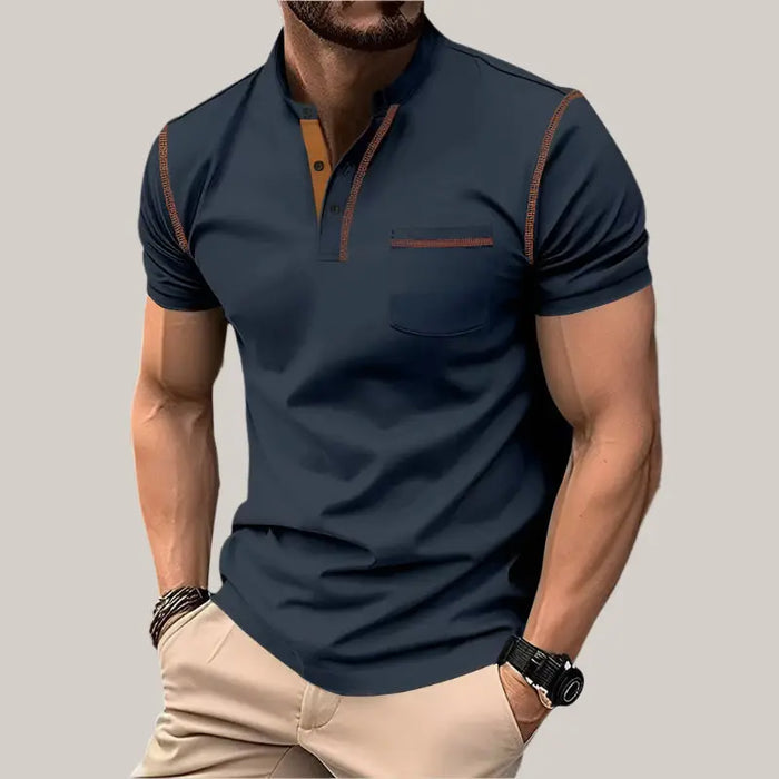 Casual Polo Shirt for Men - Stylish & Comfortable Navy Blue