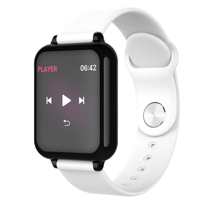 Color screen smart bracelet White