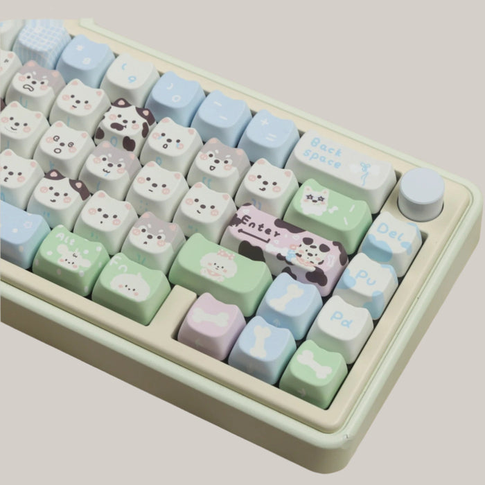 Cute Puppy PBT Key Cap For Keyboards