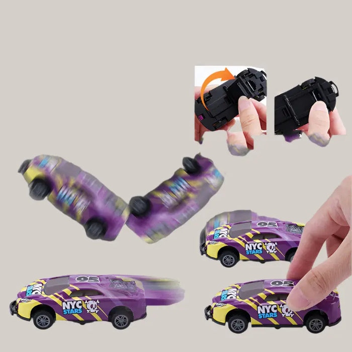 Bounce Back Catapult Cars Children's Toys 1metal impact catapult car r