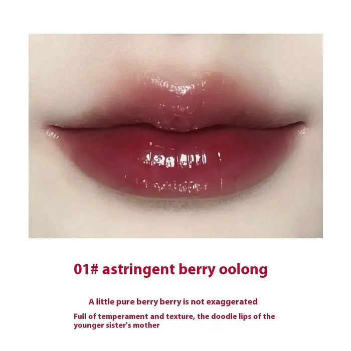 Bottle Mirror Lip Gloss Water Gloss 01Raspberry Oolong 2.2ML