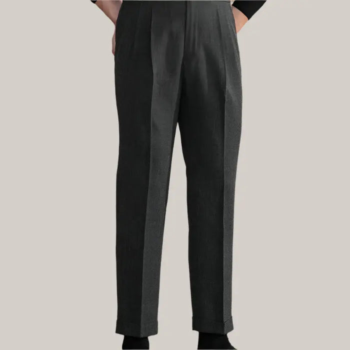 Dress Pants Retro Trend Black grey