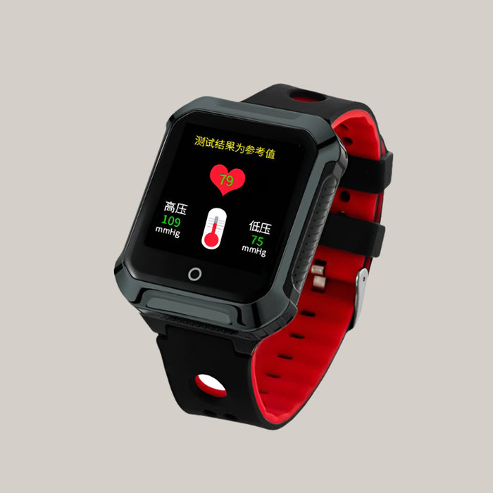 Elderly Healthy Heart Rate Blood Pressure Watch Black