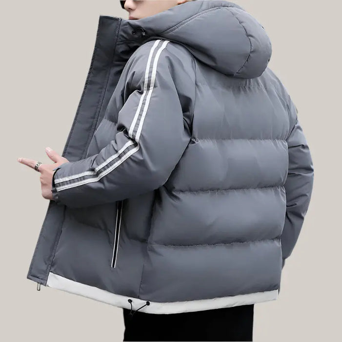 Handsome Padded Down Jacket Men Gray