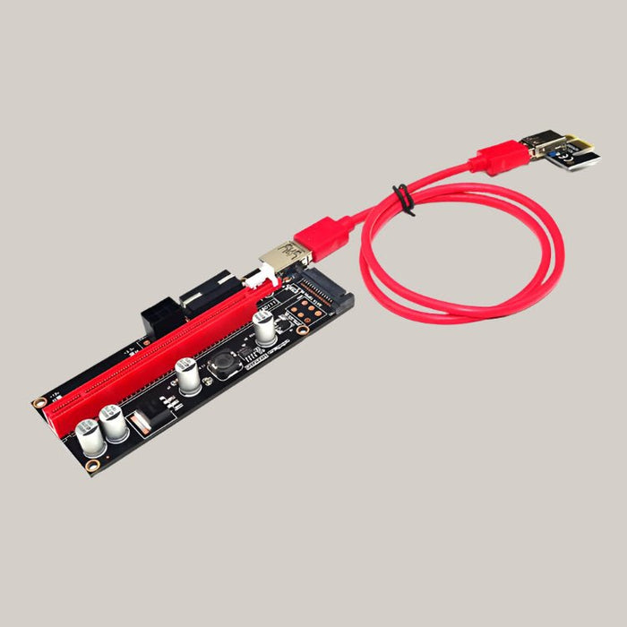Graphics card extension cord adapter Red